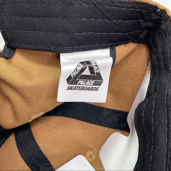 Palace Skateboards Tan Canvas P Initial 6 Panel Adjustable Hat Cap - Picture 10 of 10